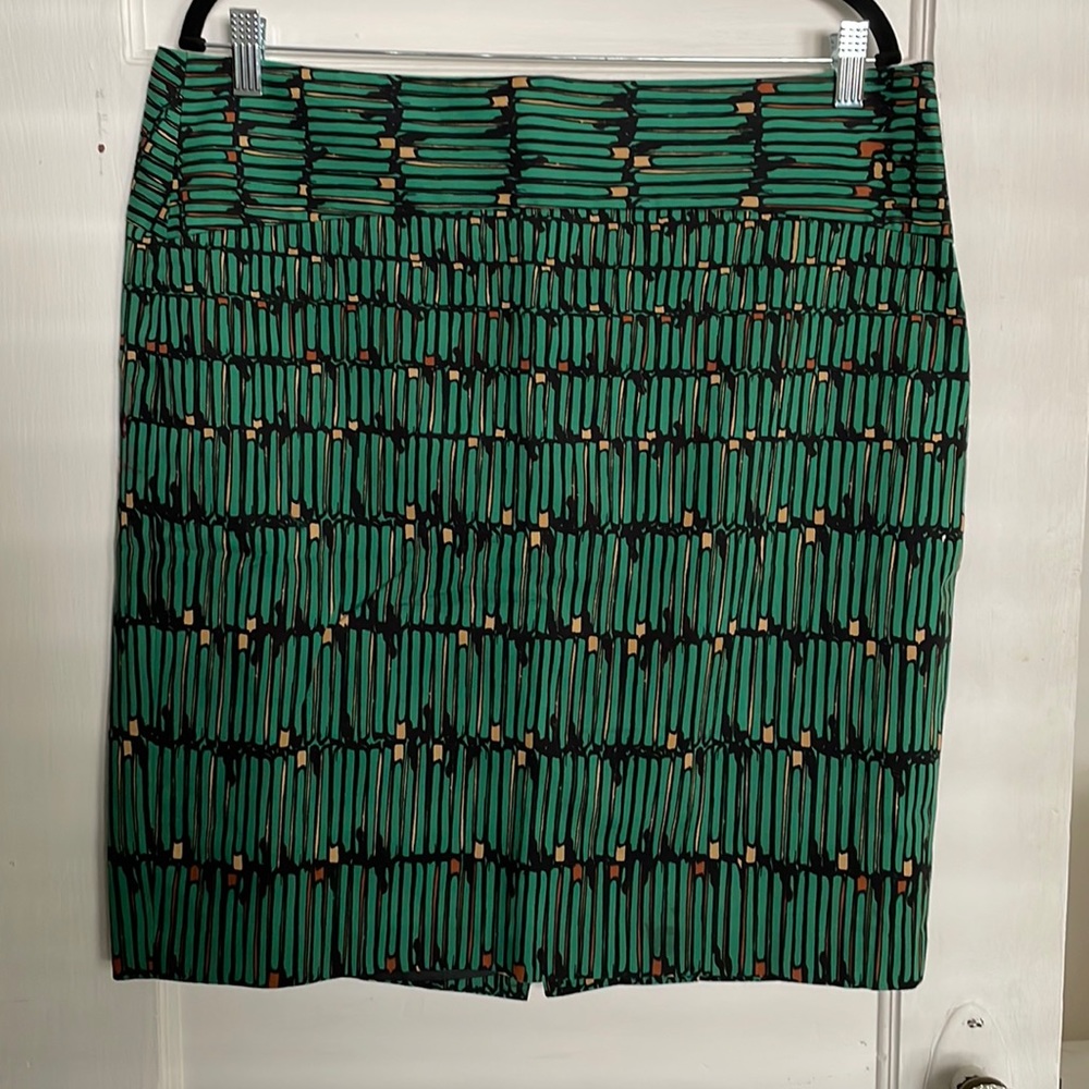 Abstract print skirt